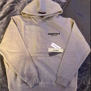 Essentials Heather Gray Hoodie for Men